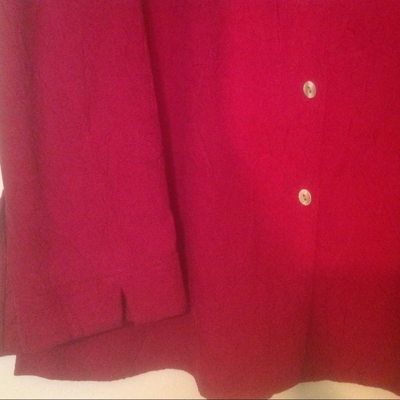 Crazy Horse Collection Maroon Button-up Overshirt - Picture 3 of 6